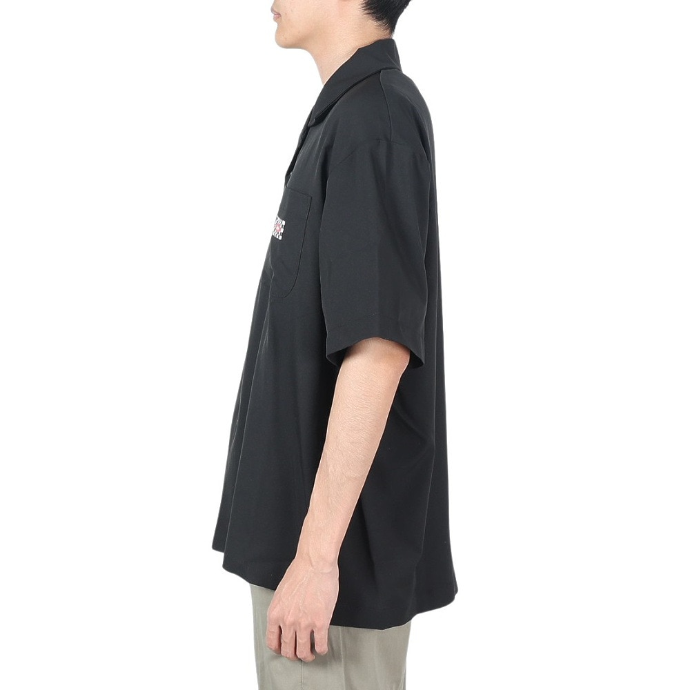 スライド(SLYDE)(メンズ)オープンカラーシャツ 22SS SLYM014-BLK