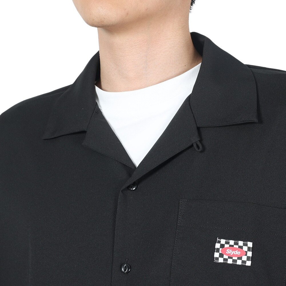 SLYDE（SLYDE）（メンズ）オープンカラーシャツ 22SS SLYM014-BLK