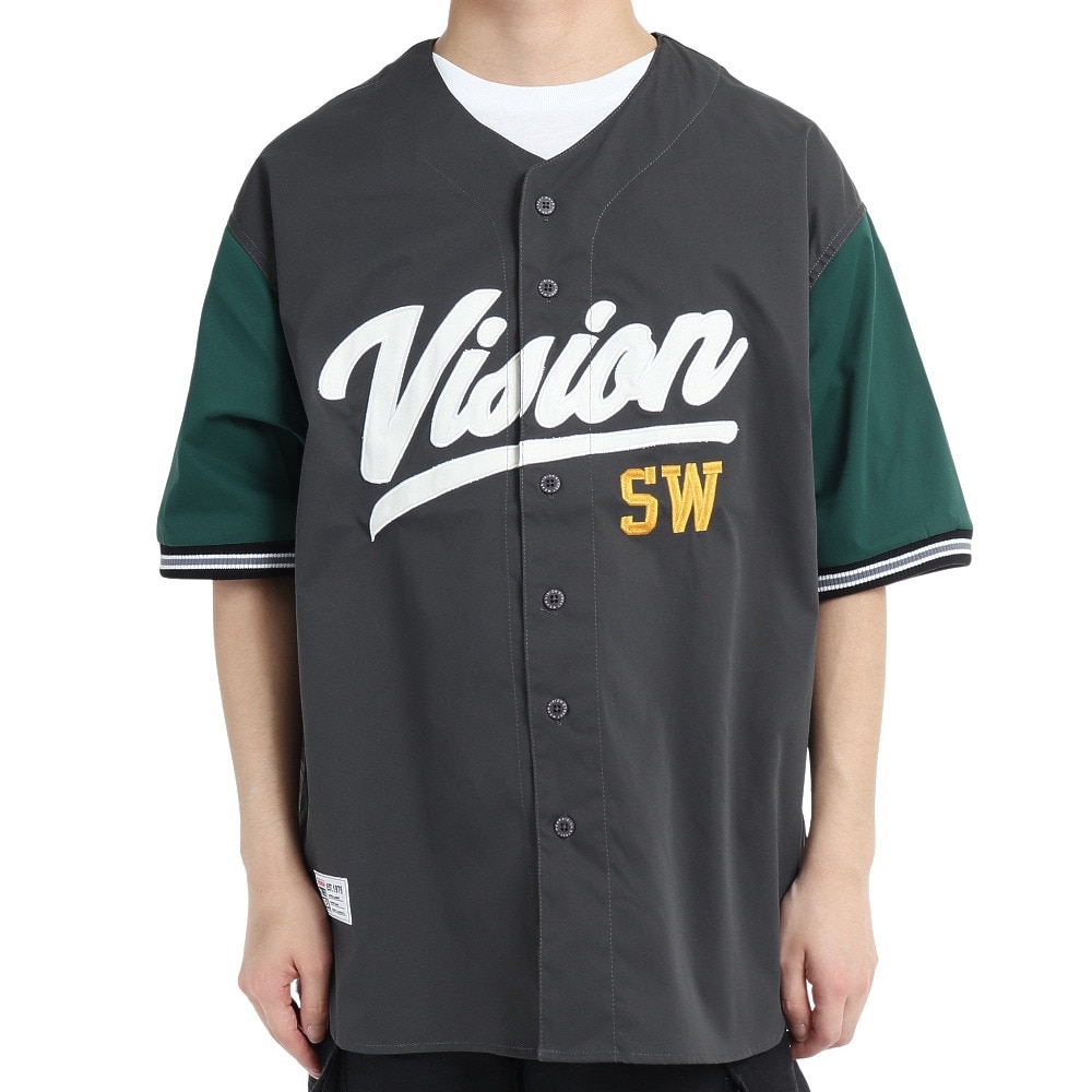 ヴィジョン（VISION）（メンズ）VISIONベースボール半袖シャツ 2505042-02 CHA