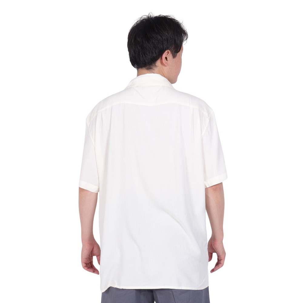 ルーカ（RVCA）（メンズ）シャツ 半袖 ホワイト 白 LOOSE BOWLING ショートスリーブシャツ BE041129 ANW