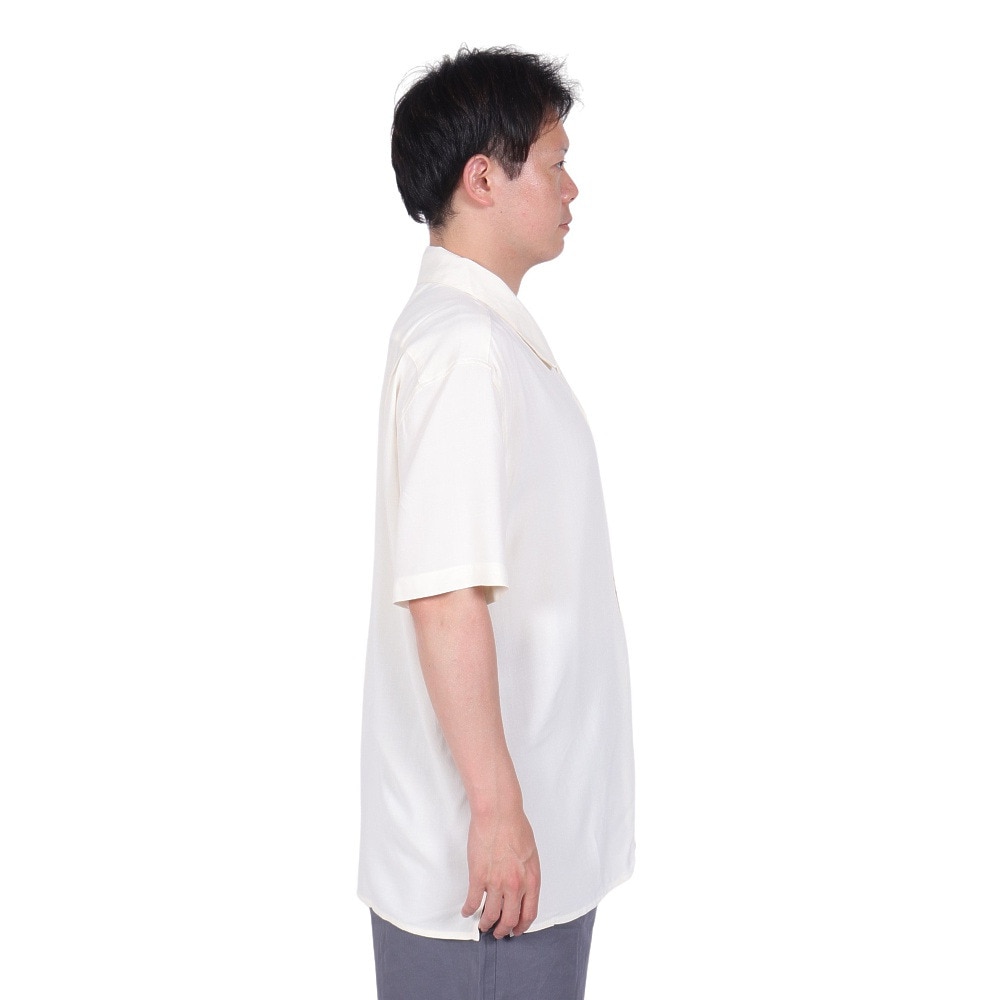 ルーカ（RVCA）（メンズ）シャツ 半袖 ホワイト 白 LOOSE BOWLING ショートスリーブシャツ BE041129 ANW