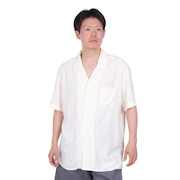 (メンズ)シャツ 半袖 ホワイト 白 LOOSE BOWLING ショートスリーブシャツ BE041129
