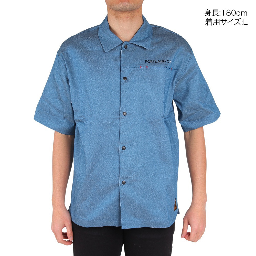 ライズ（RYZ）（メンズ）MFX D 半袖シャツ RZ10EG24SS0009 IBLU