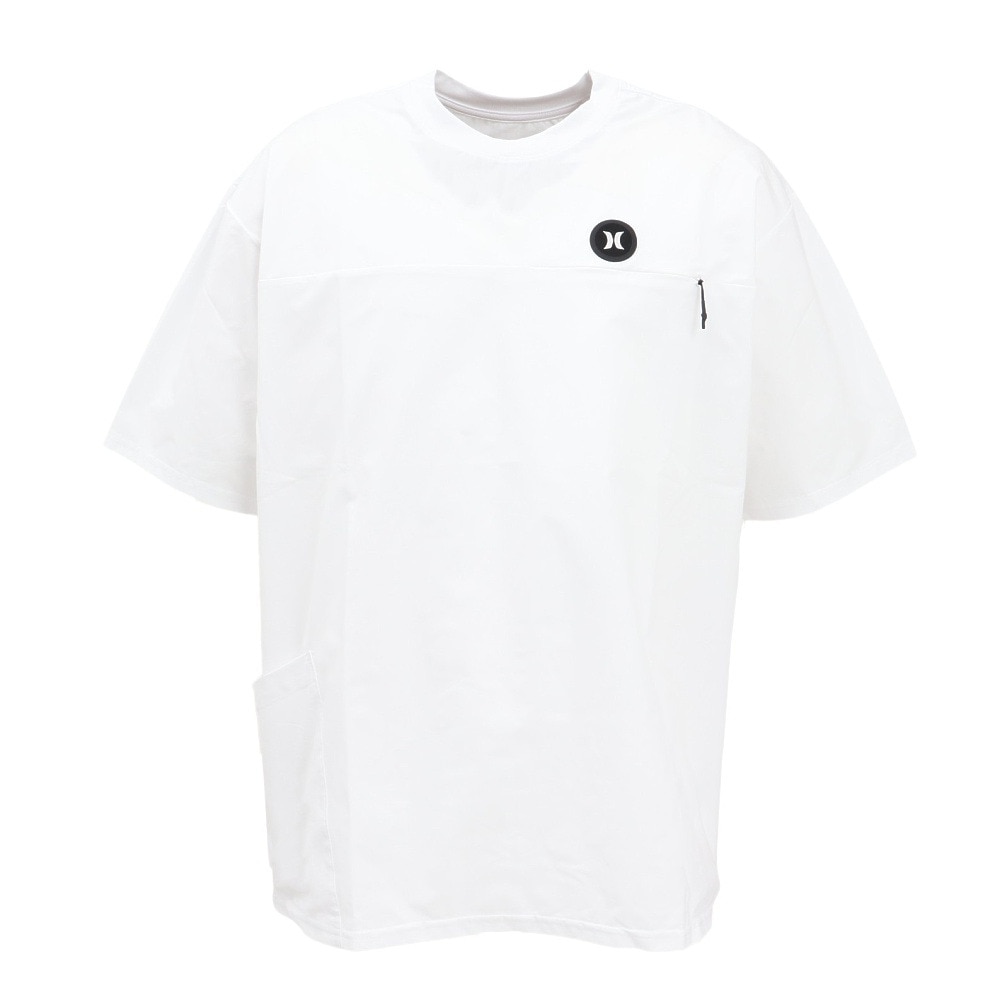 ハーレー（HURLEY）（メンズ）ファントム ウーブン アイコン オーバーサイズド 半袖Tシャツ MUSS251021-WHT
