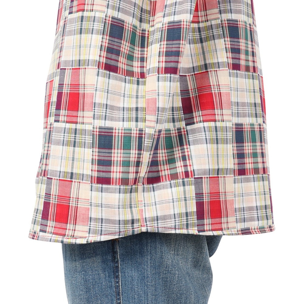 エアボーン（ARBN）（メンズ）PATCHWORK シャツ AB2025SSM-APP501RED