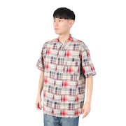 (メンズ)PATCHWORK シャツ AB2025SSM-APP501RED