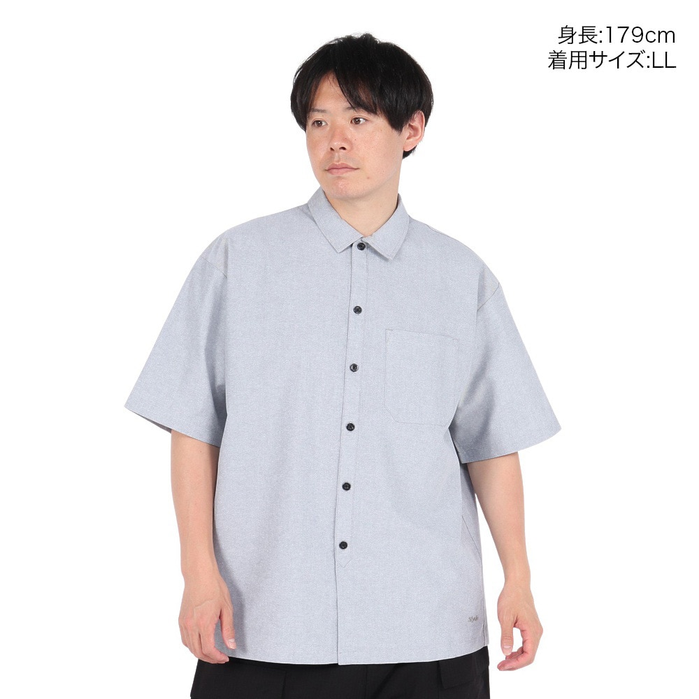 スライド（SLYDE）（メンズ）OX 半袖 ワイドシャツ SL2025SSM-APP001C.GRY