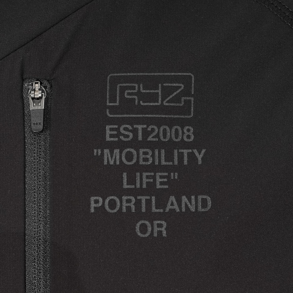 ライズ（RYZ）（メンズ）ハーフジップ シャツ RZ10CD25FW0005 BLK