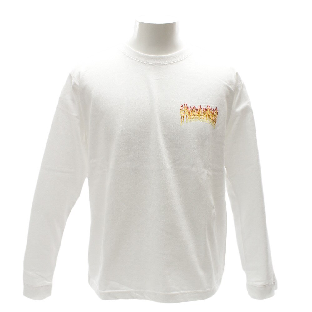  Tシャツ メンズ 長袖 FLAME TH83227WH オンライン価格