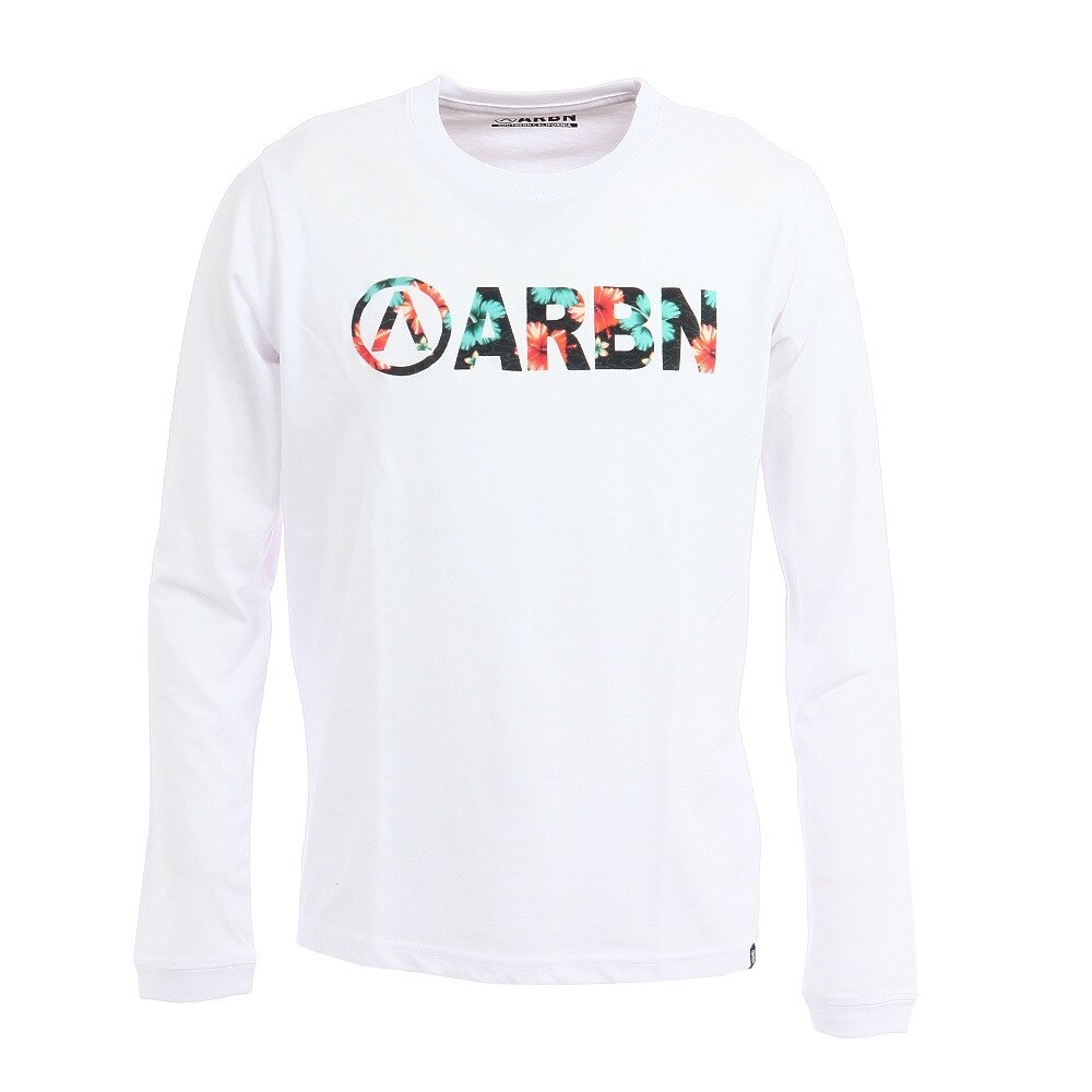  Tシャツ メンズ 長袖 BOTANICAL LOGO AB03AW1215 WHT オンライン価格