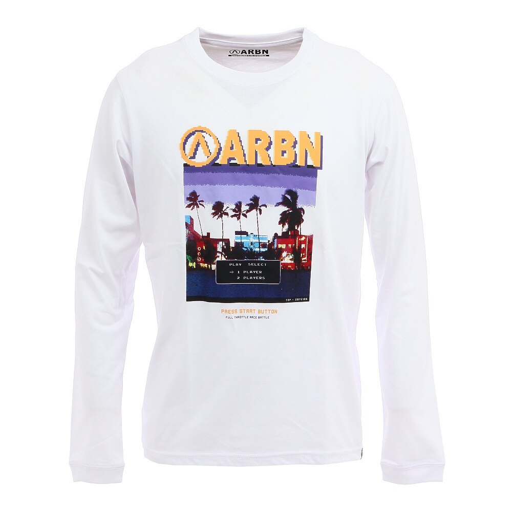 Tシャツ メンズ 長袖 GAMING PHOTO AB03AW1217 WHT オンライン価格