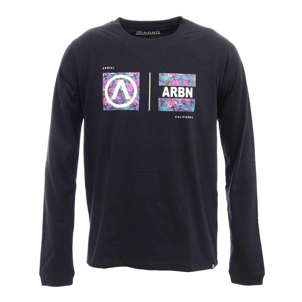  Tシャツ メンズ 長袖 BOTANICAL BOXES AB03AW1219 BLK オンライン価格