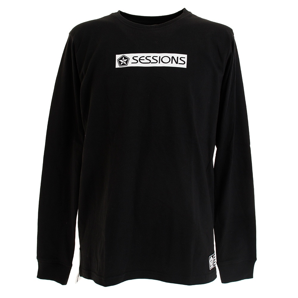 Tシャツ メンズ 長袖 BAR ロゴ 207090 BLK オンライン価格
