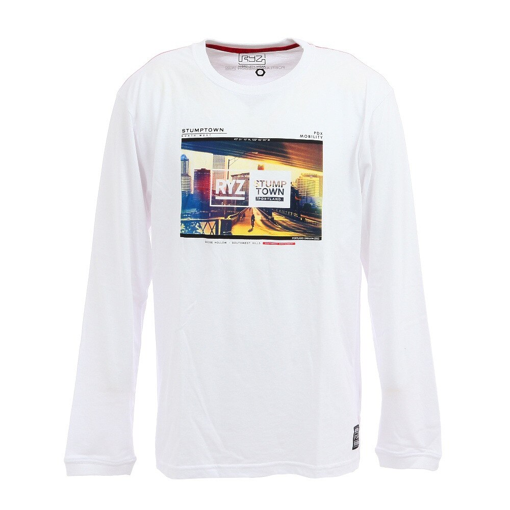 Tシャツ メンズ 長袖 PHOTO 869R9CD8734 WHT 