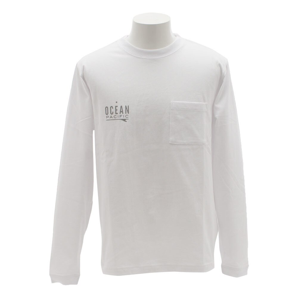  【多少の傷汚れありの為大奉仕】Tシャツ メンズ 長袖 ポケット付き 518071 WHT オンライン価格