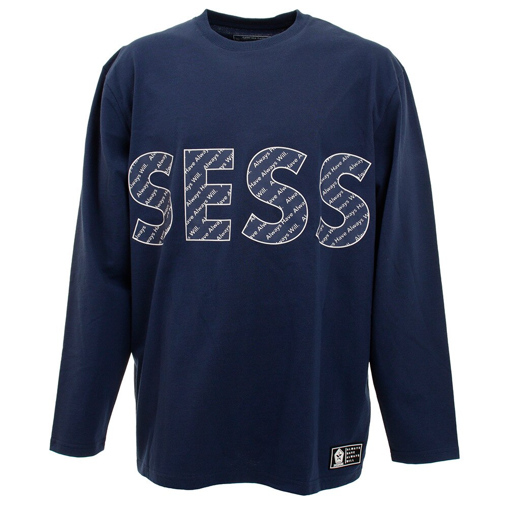  Tシャツ メンズ 長袖 BIG TYPO ロゴ 207115 NAVY オンライン価格