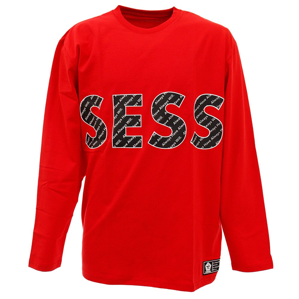  Tシャツ メンズ 長袖 BIG TYPO ロゴ 207115 RED オンライン価格