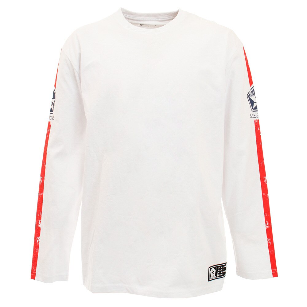 Tシャツ メンズ 長袖 SLEEVE LINE 207120 WHT オンライン価格