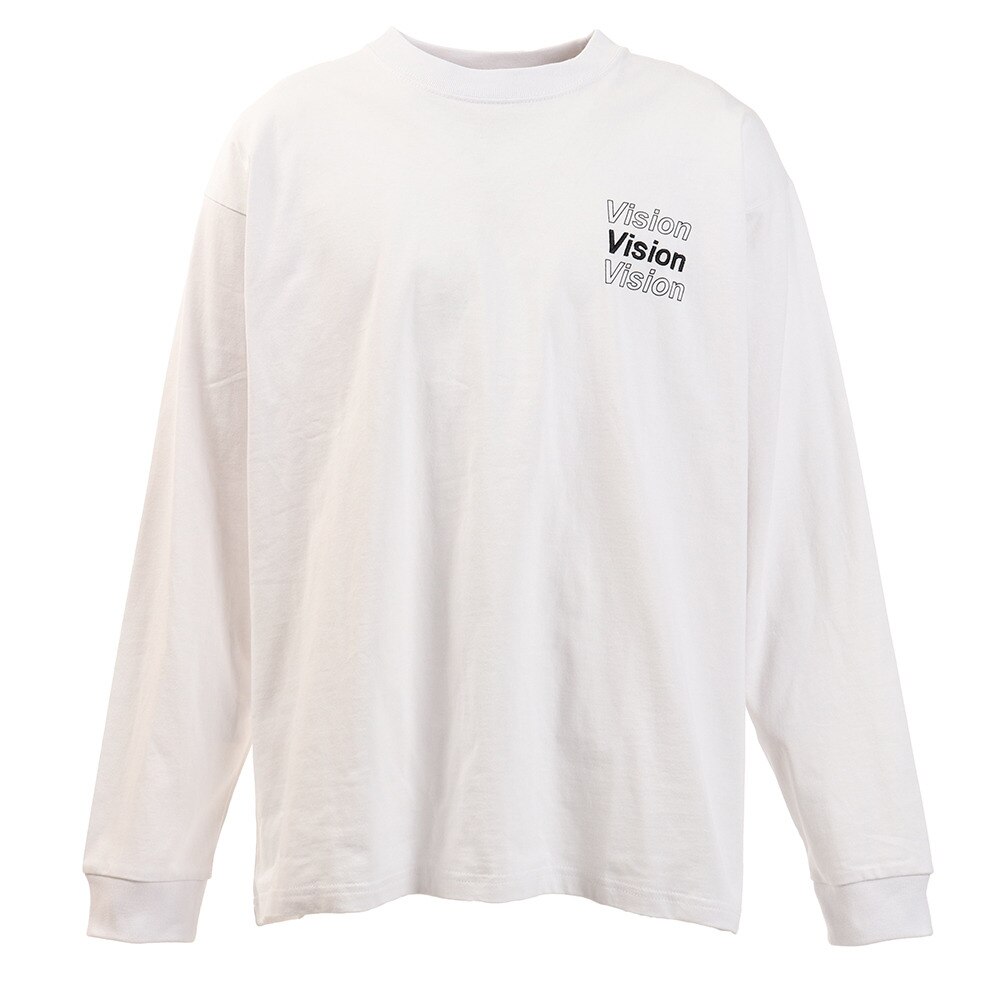 Tシャツ メンズ 長袖 ボタニカルフォトプリント 0323132 06off Vision