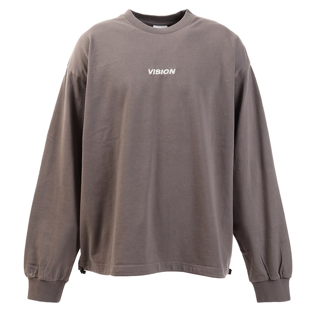  Tシャツ メンズ 長袖 ドローコード 0323151-02CHA