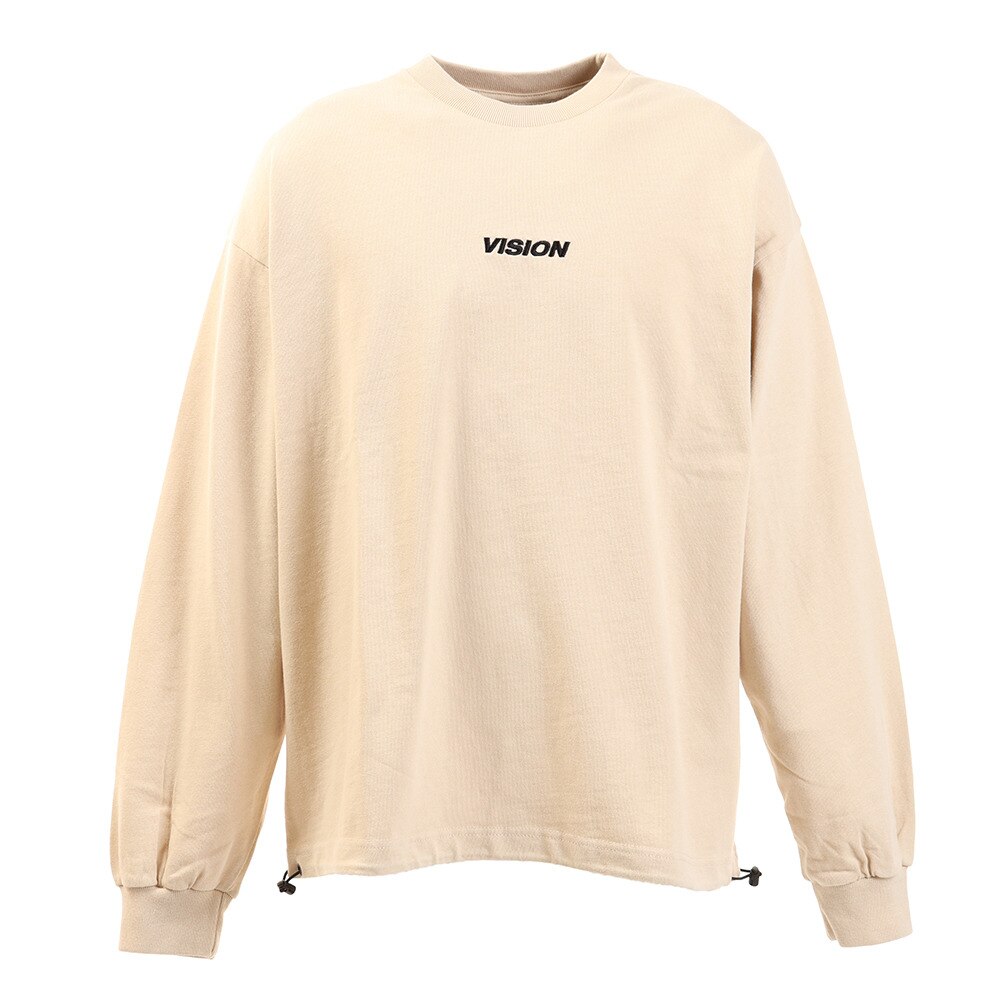  Tシャツ メンズ 長袖 ドローコード 0323151-35BEI