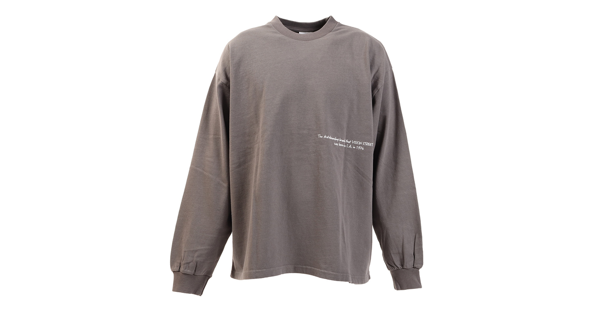 Tシャツ メンズ 長袖 スケボーイラスト 02cha ヴィジョン ヴィクトリア