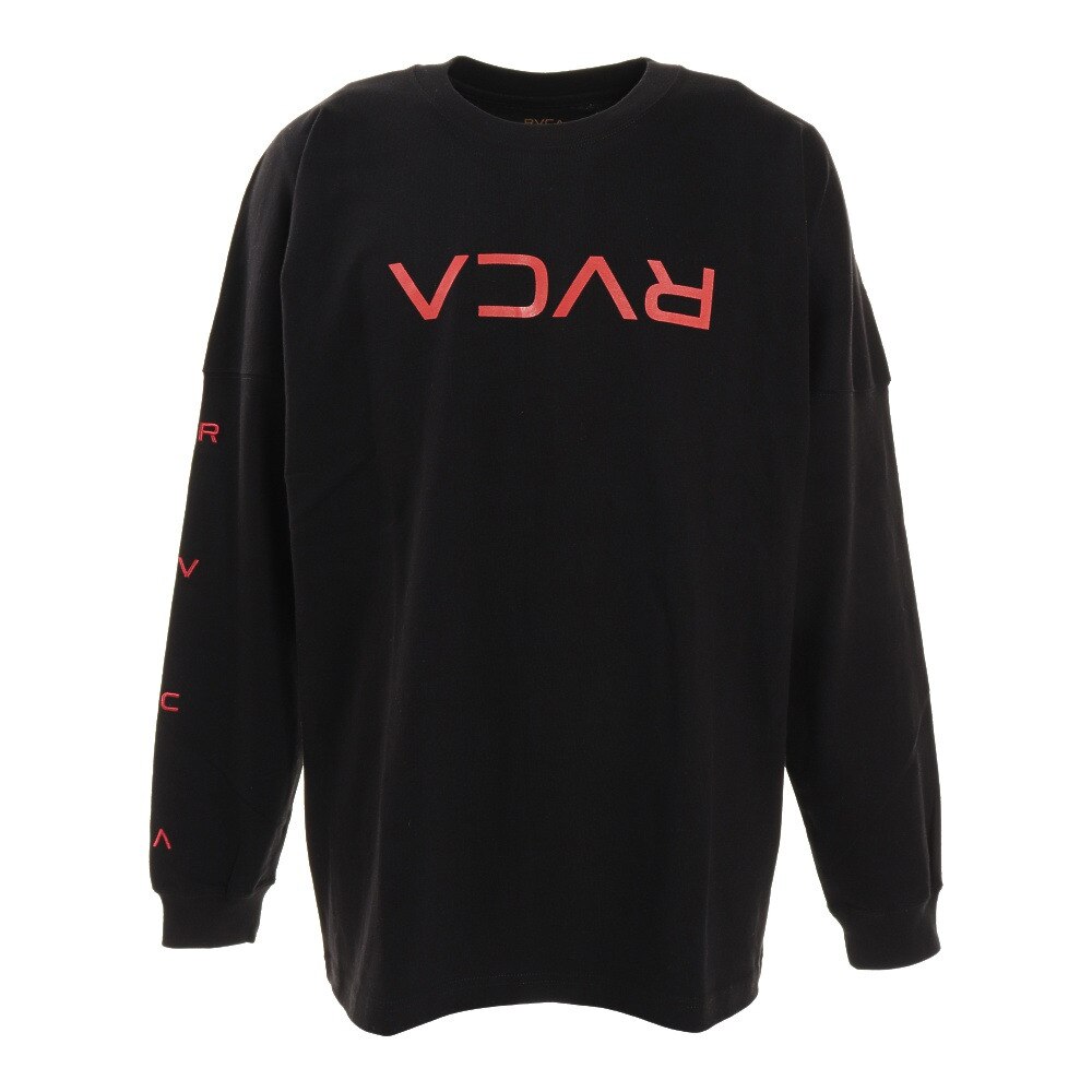 SMALL FLIP RVCA LT ロングスリーブＴシャツ BA042060 BLK オンライン価格画像