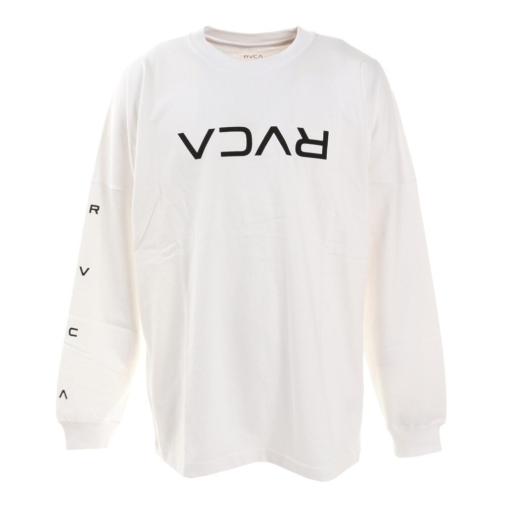 ＜スーパースポーツ ゼビオ＞ SMALL FLIP RVCA LT ロングスリーブＴシャツ BA042060 WHT