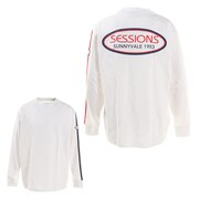 セッションズ（SESSIONS）（メンズ）Tシャツ メンズ 長袖 スリーブライン 217162 WHT