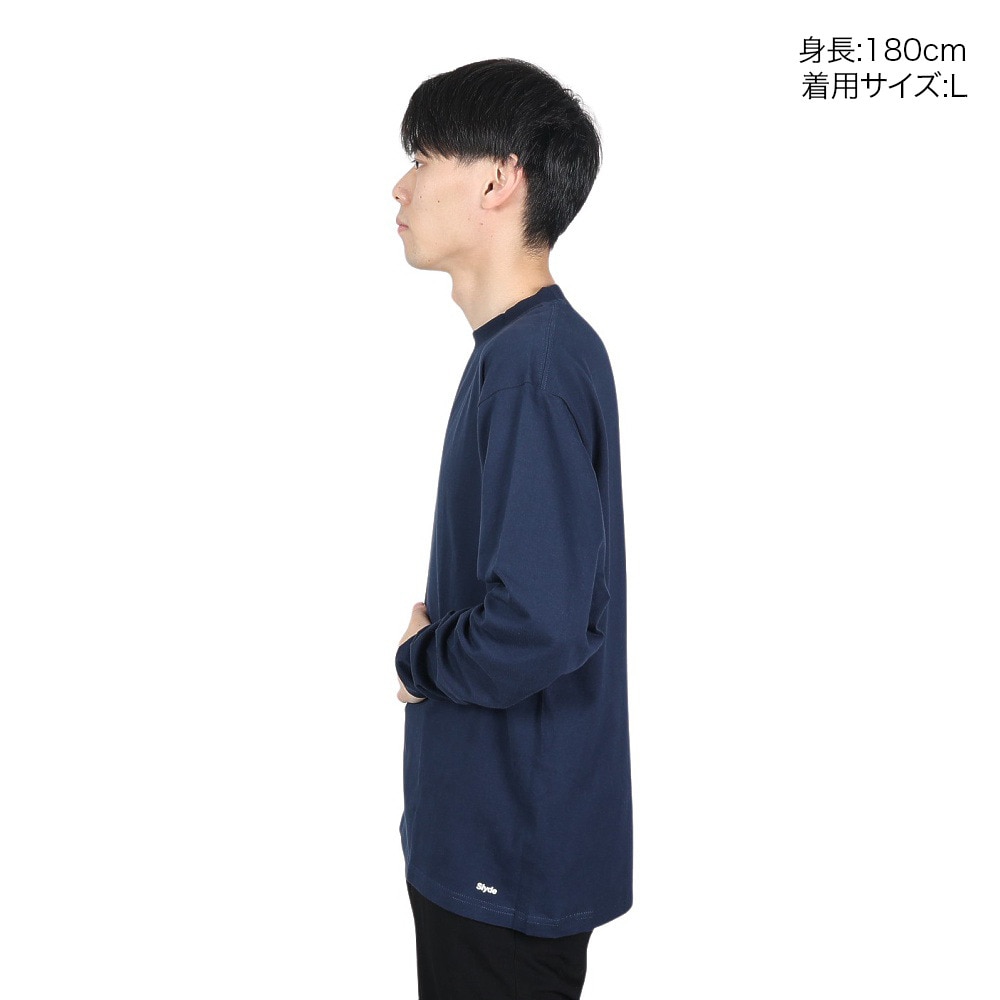 スライド（SLYDE）（メンズ）Tシャツ メンズ 長袖 スリーブ SL-ALL-003-NVY