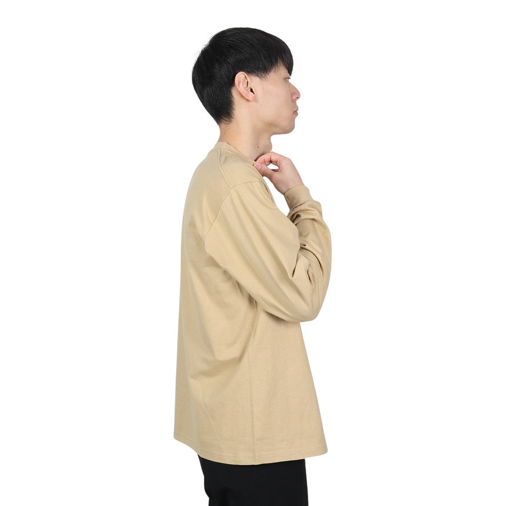 スライド（SLYDE）（メンズ）Tシャツ メンズ 長袖 スリーブポケット SL-ALL-004-BEG
