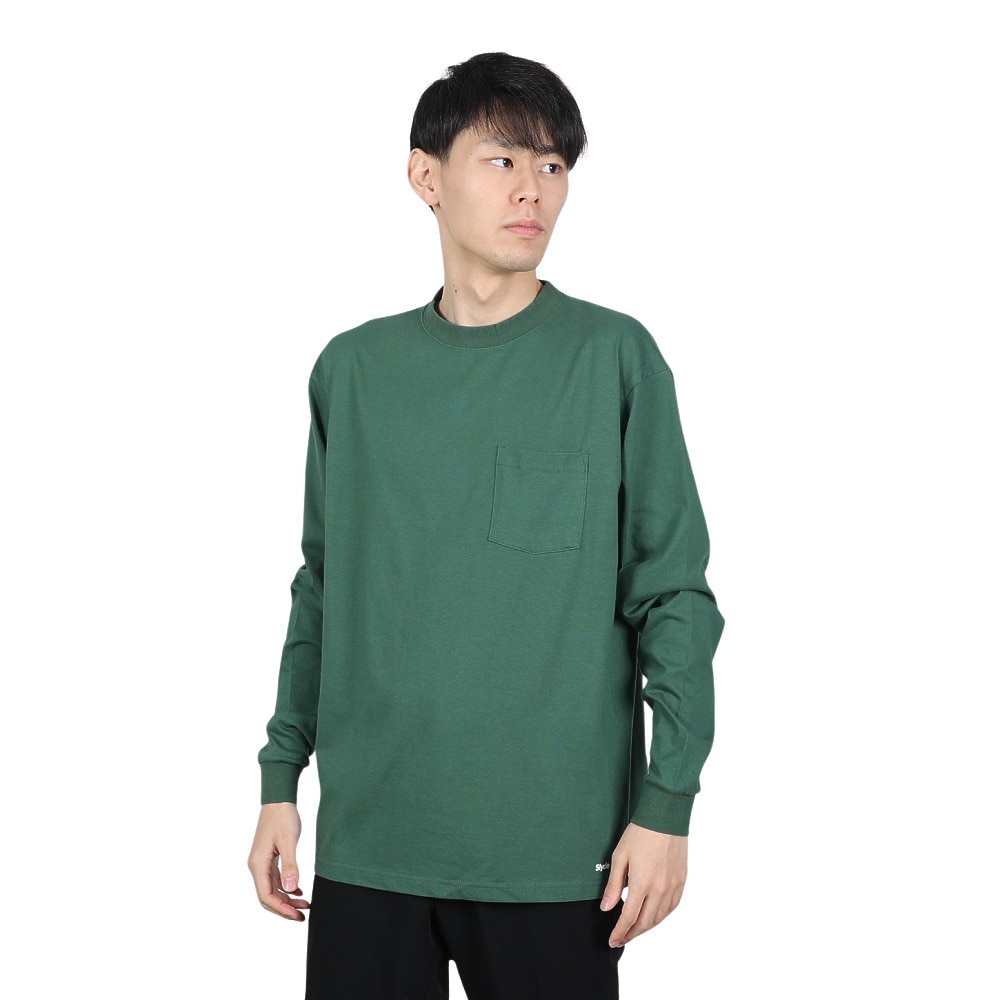 スライド（SLYDE）（メンズ）Tシャツ メンズ 長袖 スリーブポケット SL-ALL-004-GRN