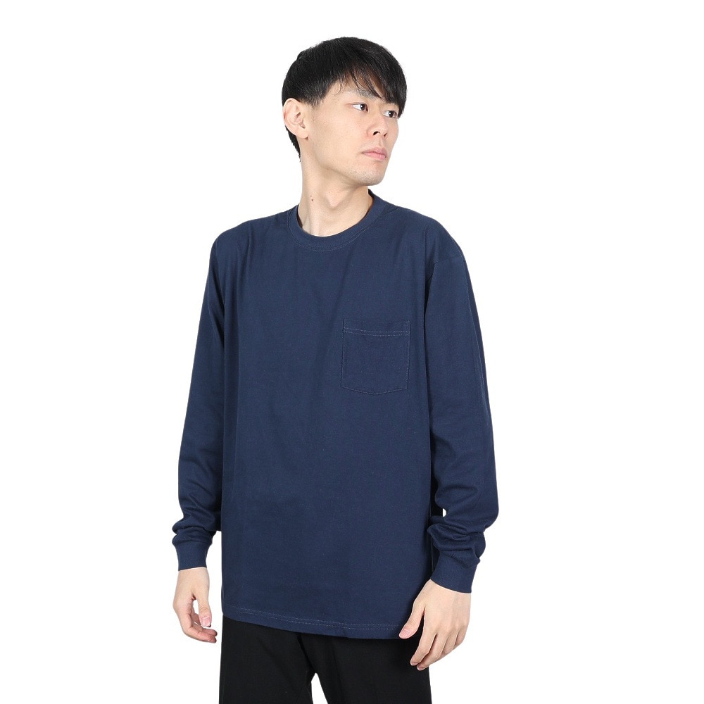 スライド（SLYDE）（メンズ）Tシャツ メンズ 長袖 スリーブポケット SL-ALL-004-NVY