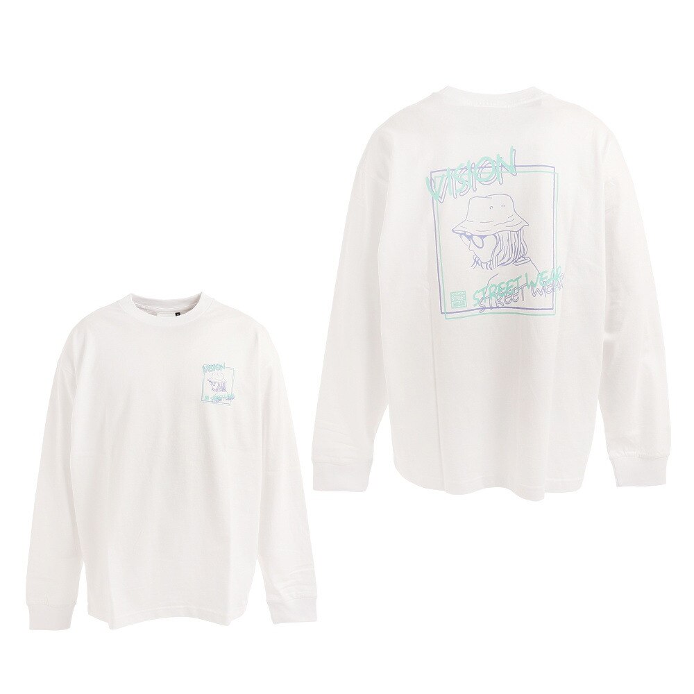 ネオンイラストプリントロングtシャツ 07 Wht ヴィジョン スーパースポーツゼビオ ネオンイラストプリントロングtシャツ 07 Wht ヴィジョン スーパースポーツゼビオ