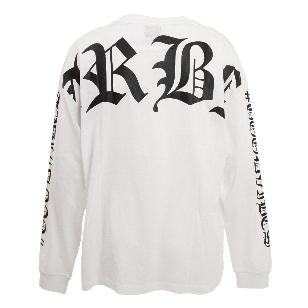 エアボーン（ARBN）（メンズ）バックビッグロゴ 長袖Ｔシャツ  ARBN21aw-002-WHT