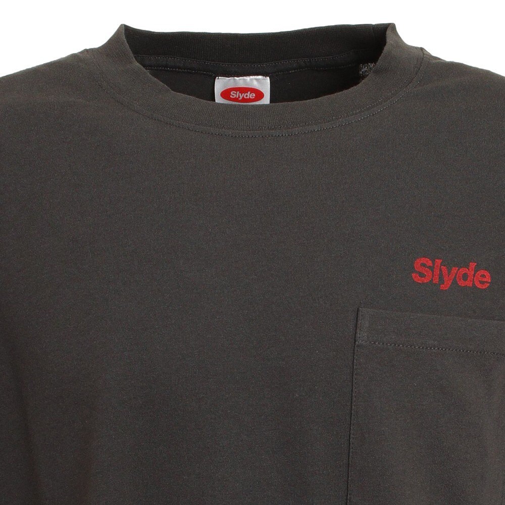 スライド（SLYDE）（メンズ）ビッグシルエット 長袖Ｔシャツ sl2021aw013-BLK