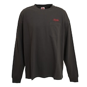 スライド（SLYDE）（メンズ）ビッグシルエット 長袖Ｔシャツ sl2021aw013-BLK