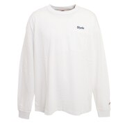 スライド（SLYDE）（メンズ）ビッグシルエット 長袖Ｔシャツ sl2021aw013-WHT