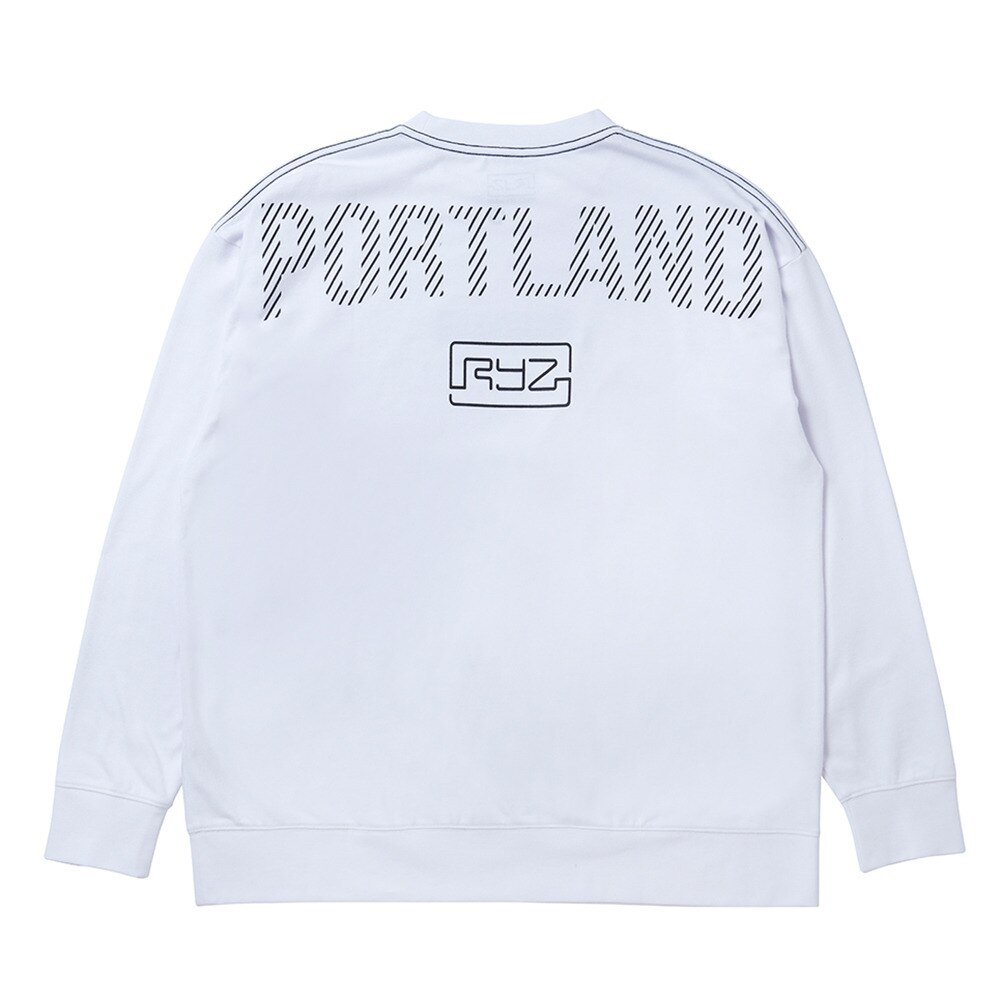ライズ（RYZ）（メンズ）BAR LOGO BGT 長袖Tシャツ 869R1CD3020 WHT