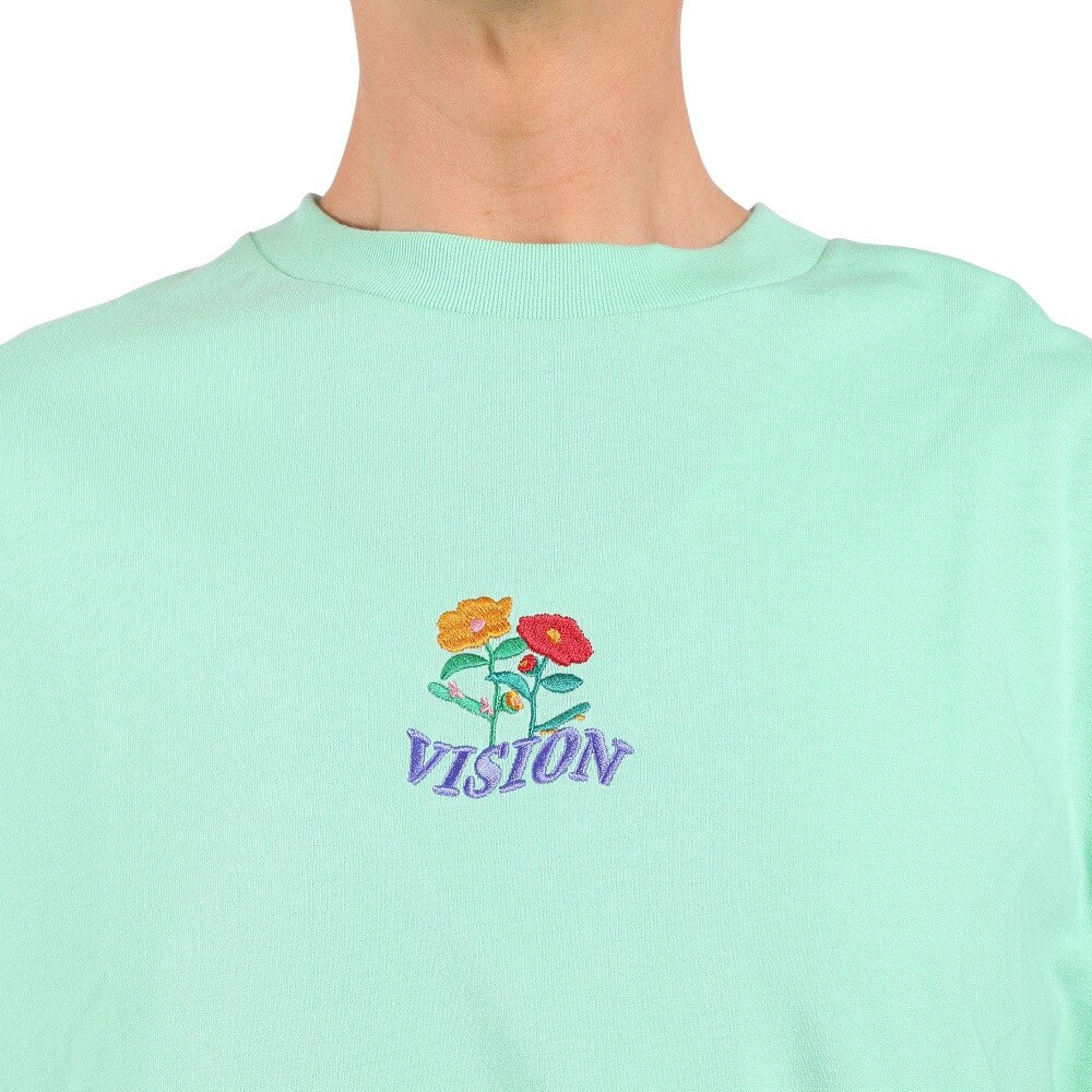 ヴィジョン（VISION）（メンズ）フラワー刺繍 長袖Tシャツ 2305010-56 IGR