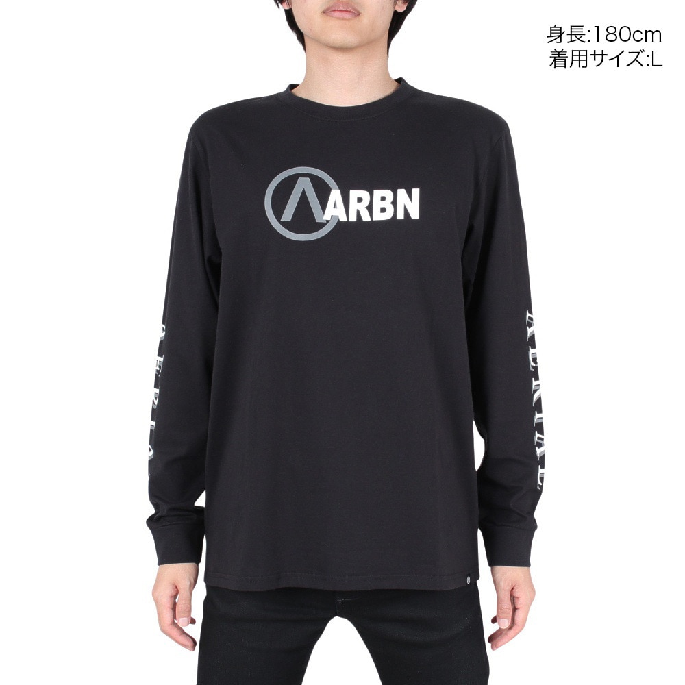 エアボーン（ARBN）（メンズ）LOGO 長袖シャツ 22S-ARBN-005LS-BLK