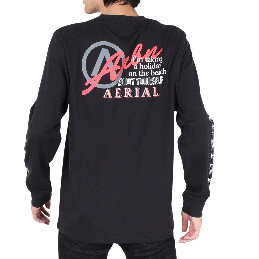 エアボーン（ARBN）（メンズ）LOGO 長袖シャツ 22S-ARBN-005LS-BLK
