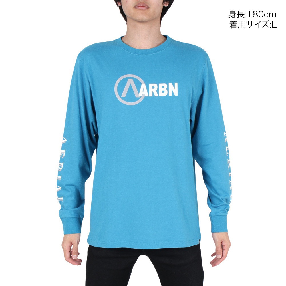 エアボーン（ARBN）（メンズ）LOGO 長袖シャツ 22S-ARBN-005LS-BLU