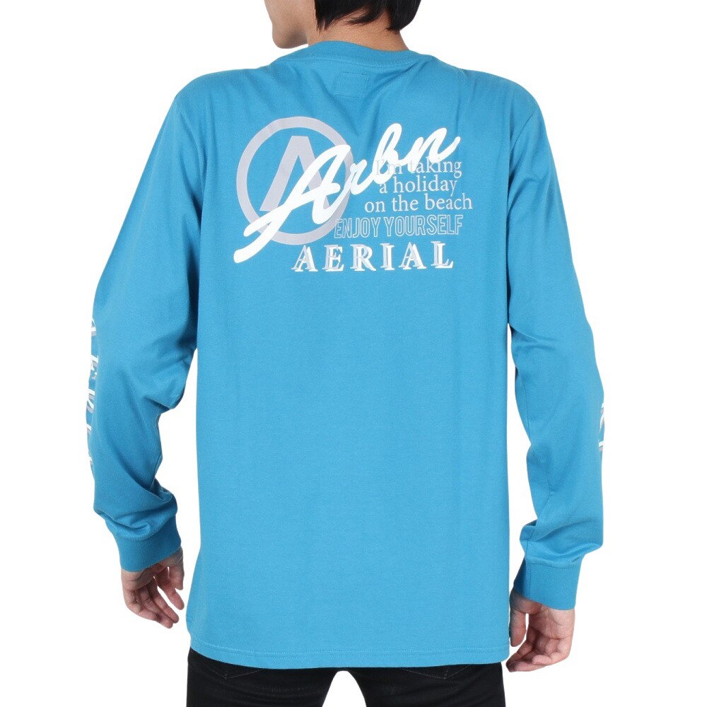 エアボーン（ARBN）（メンズ）LOGO 長袖シャツ 22S-ARBN-005LS-BLU