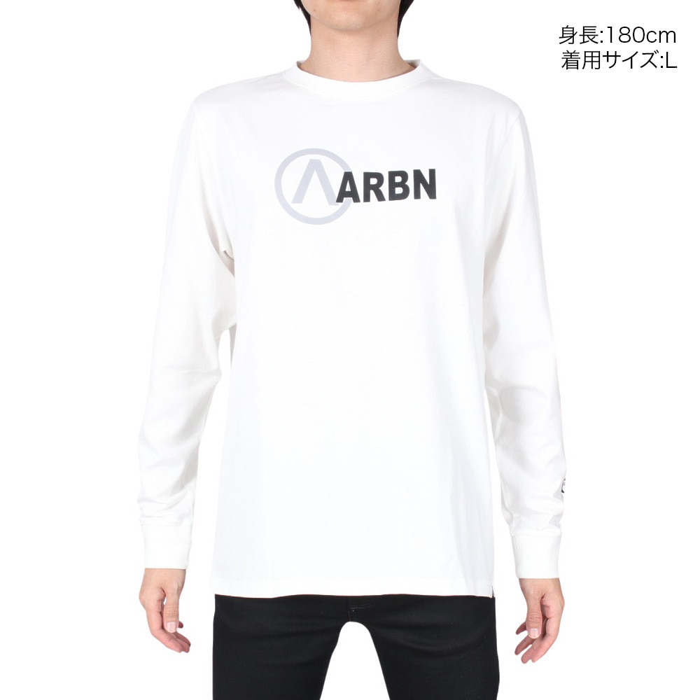 エアボーン（ARBN）（メンズ）LOGO 長袖シャツ 22S-ARBN-005LS-WHT