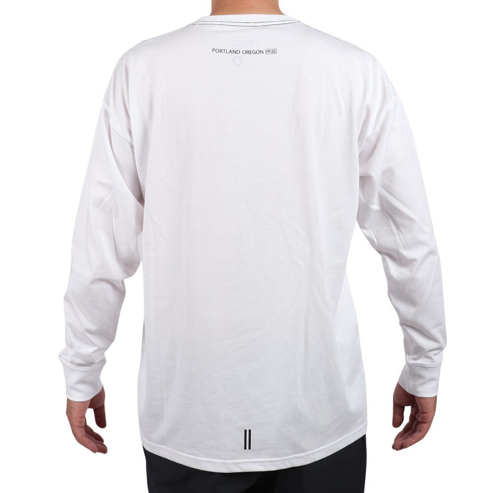 ライズ（RYZ）（メンズ）ボックスフォト 長袖Tシャツ RZ10CD22SS4107 WHT