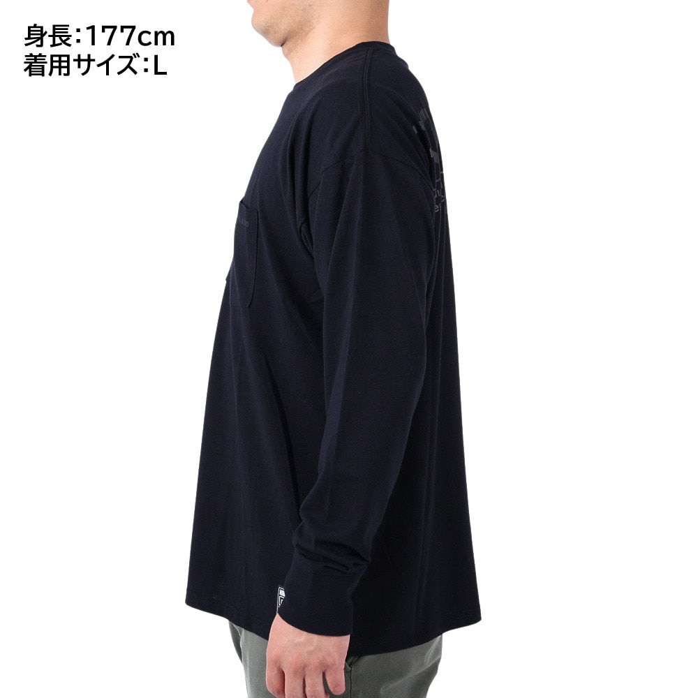 ライズ（RYZ）（メンズ）ポケット 長袖Tシャツ RZ10CD22SS4109 BLK