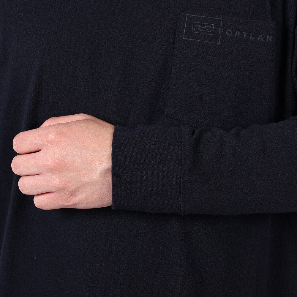 ライズ（RYZ）（メンズ）ポケット 長袖Tシャツ RZ10CD22SS4109 BLK★★★