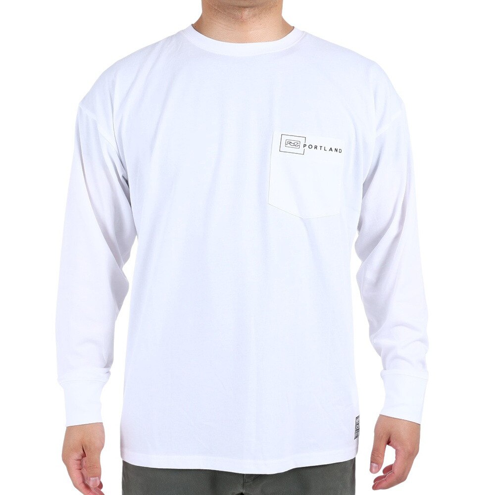 ライズ（RYZ）（メンズ）ポケット 長袖Tシャツ RZ10CD22SS4109 WHT
