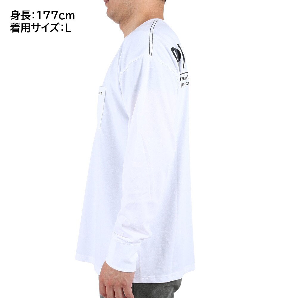 ライズ（RYZ）（メンズ）ポケット 長袖Tシャツ RZ10CD22SS4109 WHT